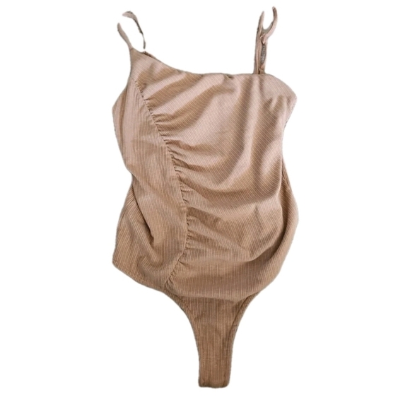 Lovers + Friends Womens Donovan Bodysuit in Tan S - Picture 4 of 12